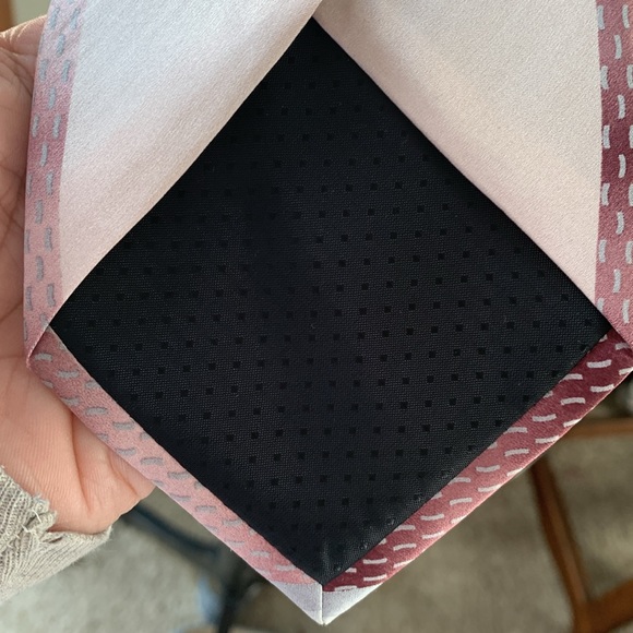 Bruno Rossi 100% Silk Tie EUC Long 60" EUC with Handkerchief - Picture 6 of 9